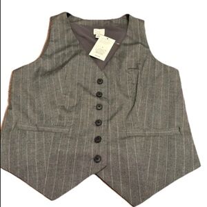 XXL A New Day Gray Pinstripe Vest